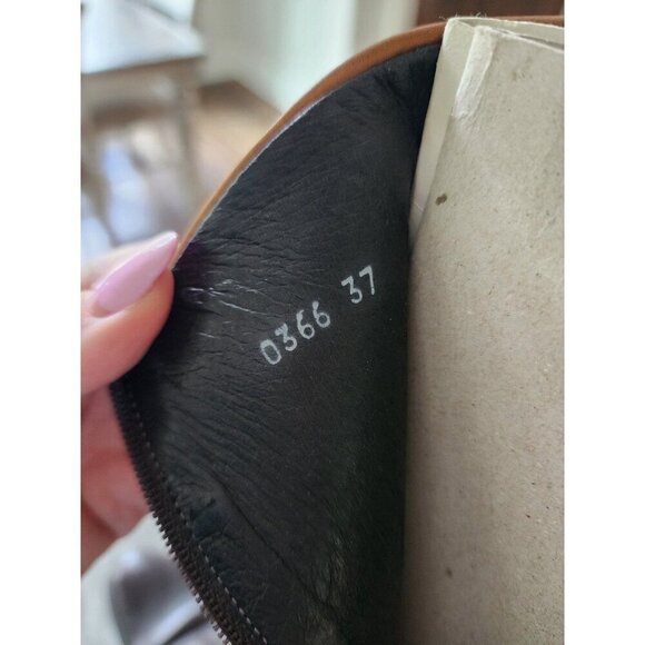 Womens Italian Leather 2‎ Toned Riding Boots Size 37 Tremp - Picture 8 of 9